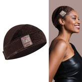 Dreamlover front view of dark brown grip cap showing secure fit and natural edge