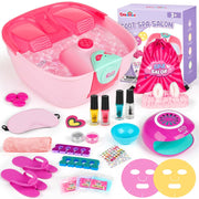 Dreamon foot spa front view showing tub and splash guard, promotes safe soaking