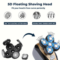 DREBIG replacement head snapped into Freebird shaver illustrating easy install and reliable shave