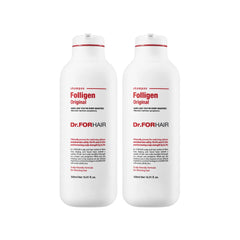 DR.FORHAIR Folligen Original front packaging showing twin 500ml bottles and value pack benefit