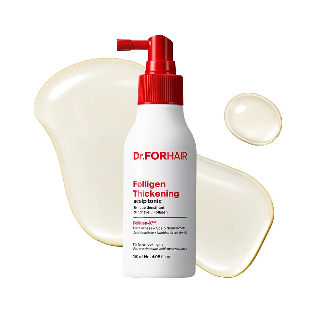 DR.FORHAIR front packaging showing compact tonic bottle and benefits
