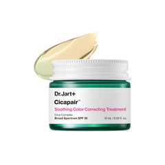 Dr.Jart+ front packaging shows tube and branding, easy redness correction