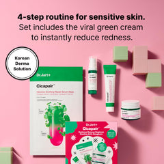Dr.Jart+ all four Cicapair items lined up showing cohesive routine and convenience