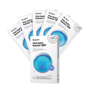 Dr.Jart+ front packaging showing five hydrating masks and product name benefits