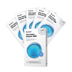 Dr.Jart+ front packaging showing five hydrating masks and product name benefits