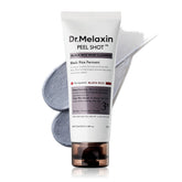 Dr.Melaxin front packaging showing cleanser bottle and benefits