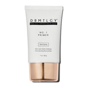DRMTLGY primer front packaging showing clear tube and brand benefit