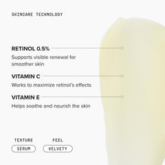 DRMTLGY bottle held in hand to illustrate product size