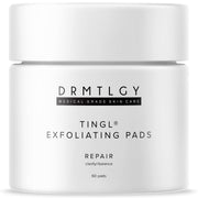 DRMTLGY front packaging showing 60-count pads for quick exfoliation benefit