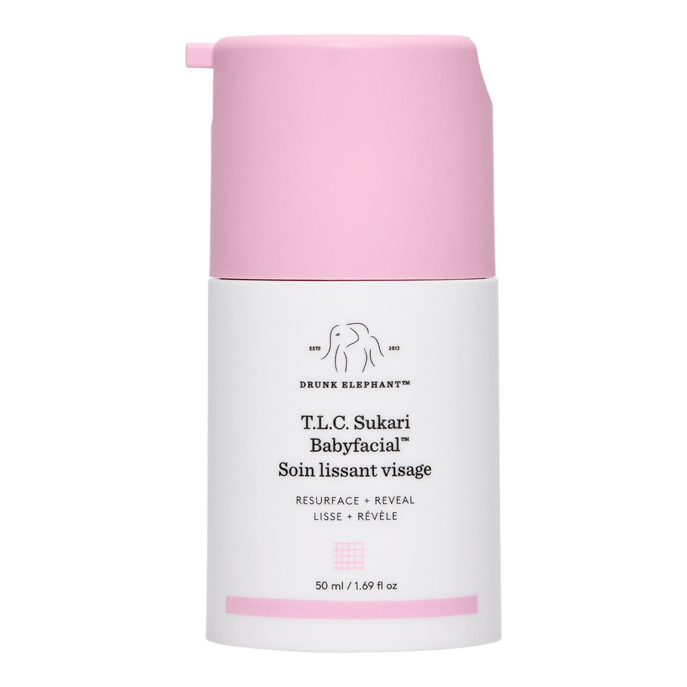 Drunk Elephant jar front view showing product and clean packaging benefit