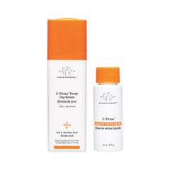Drunk Elephant front packaging showing bottle and freshness activation, highlights potency