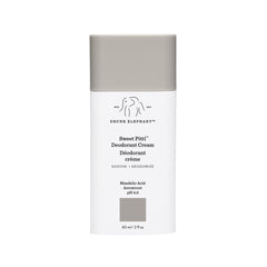 Drunk Elephant jar front view showing clean packaging and benefit of gentle odor control