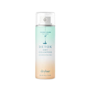 Drybar Detox front packaging showing compact travel bottle and coconut scent benefit