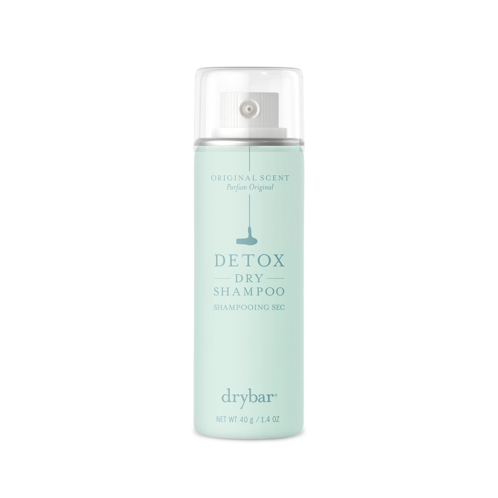 Drybar Detox front packaging showing travel-size convenience and clean scent