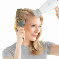 Drybar ceramic vented barrel close-up highlighting even heat distribution