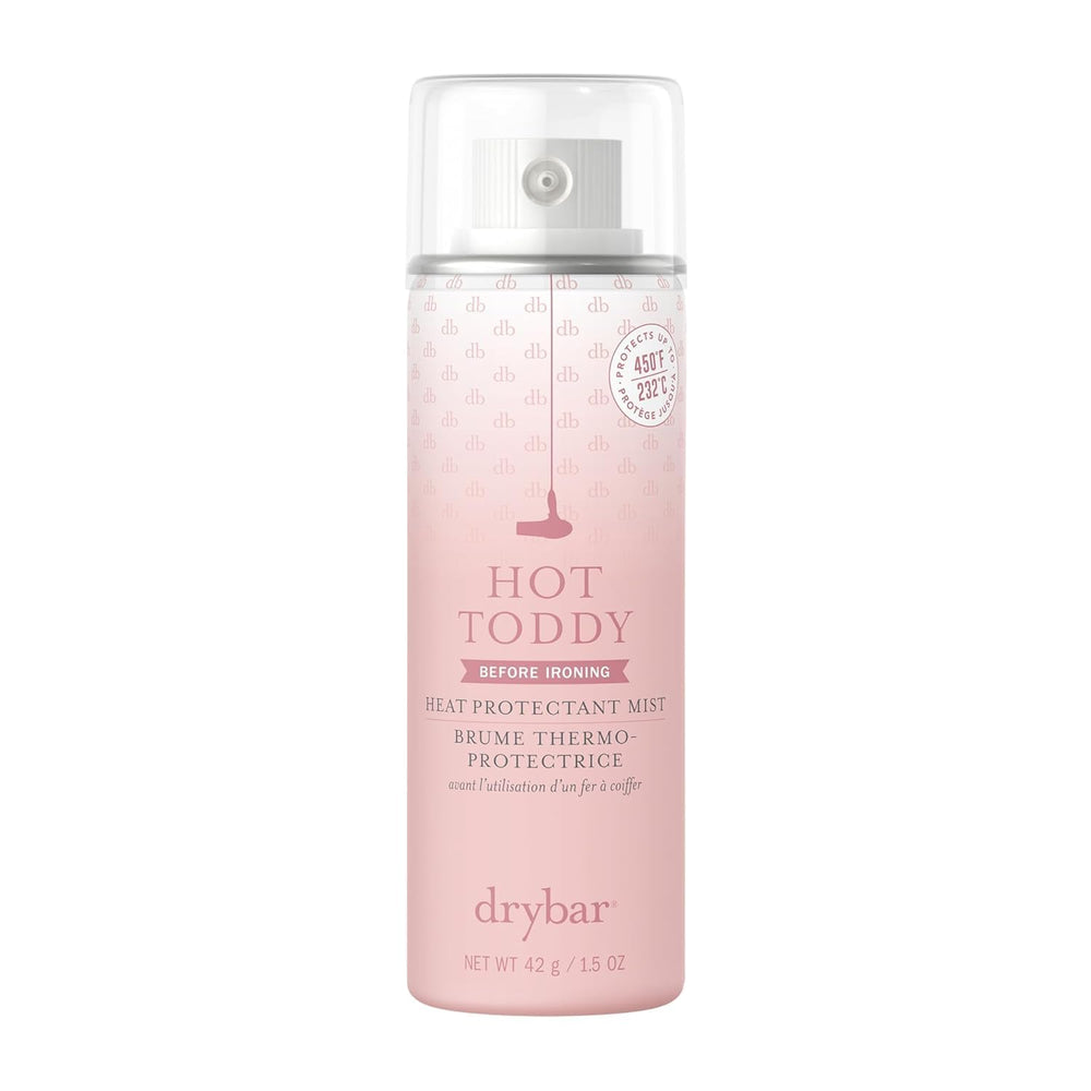 Drybar Hot Toddy front packaging showing bottle and label for protection