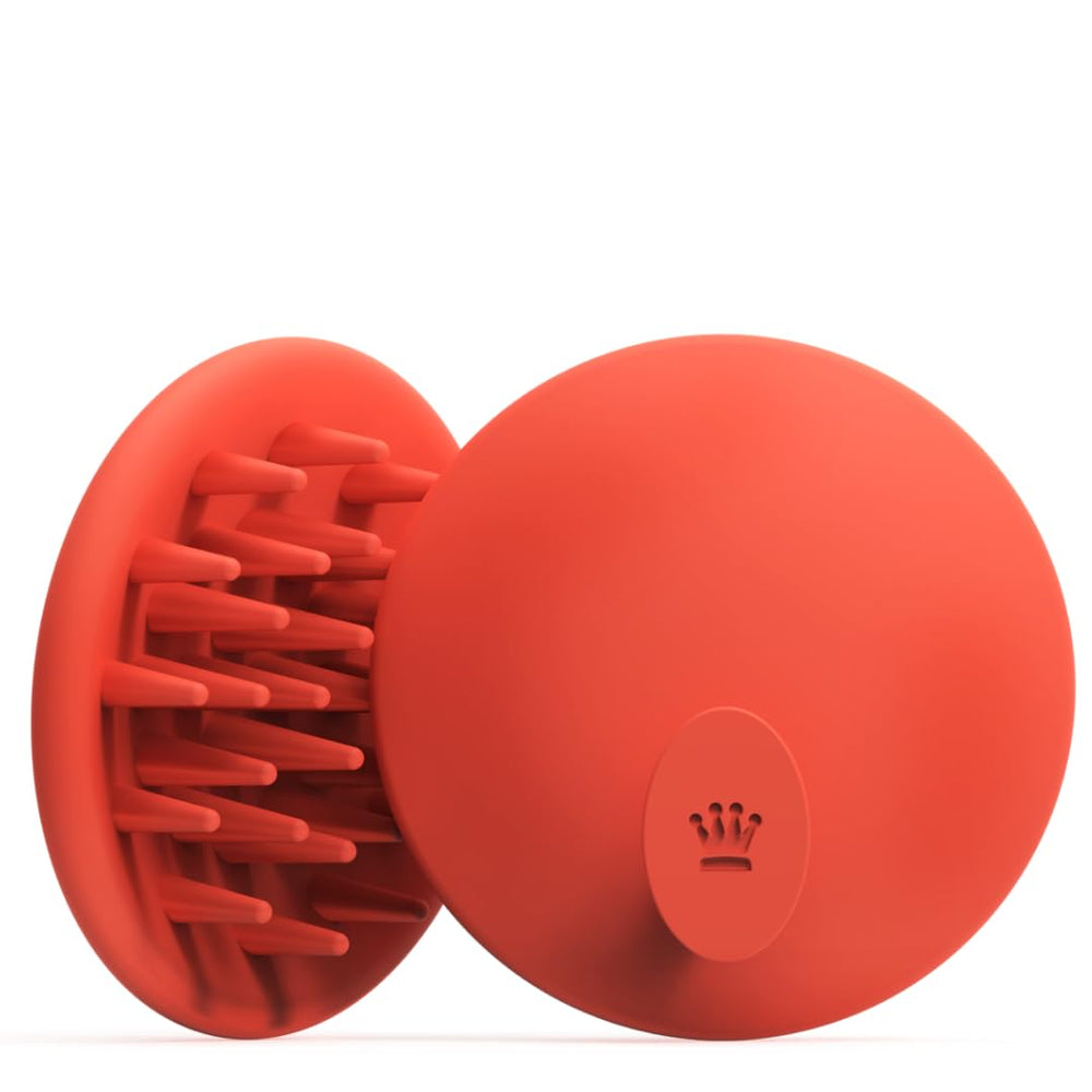 ds labs front view of scalp brush showing shape and bristles for easy control