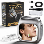 Dtball shaver front view with mirror showing precise trimming benefit