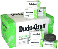 Dudu-Osun front packaging showing bulk 24-pack and authentic branding, ensures supply
