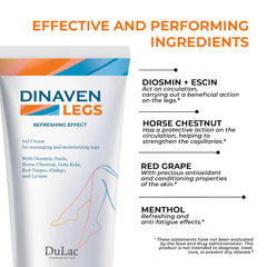 DULÀC FARMACEUTICI 1982 Dinaven being massaged into calves for immediate cooling comfort