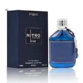 Dumont bottle front view showing vibrant blue and confident desk presence