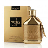 Dumont Nitro Gold front bottle shot showing luxurious packaging and premium presence