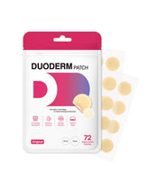 DuoDerm front packaging showing 72 count and sealed pouch benefit