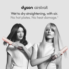 Dyson Airstrait ceramic pink exterior detail highlighting elegant finish