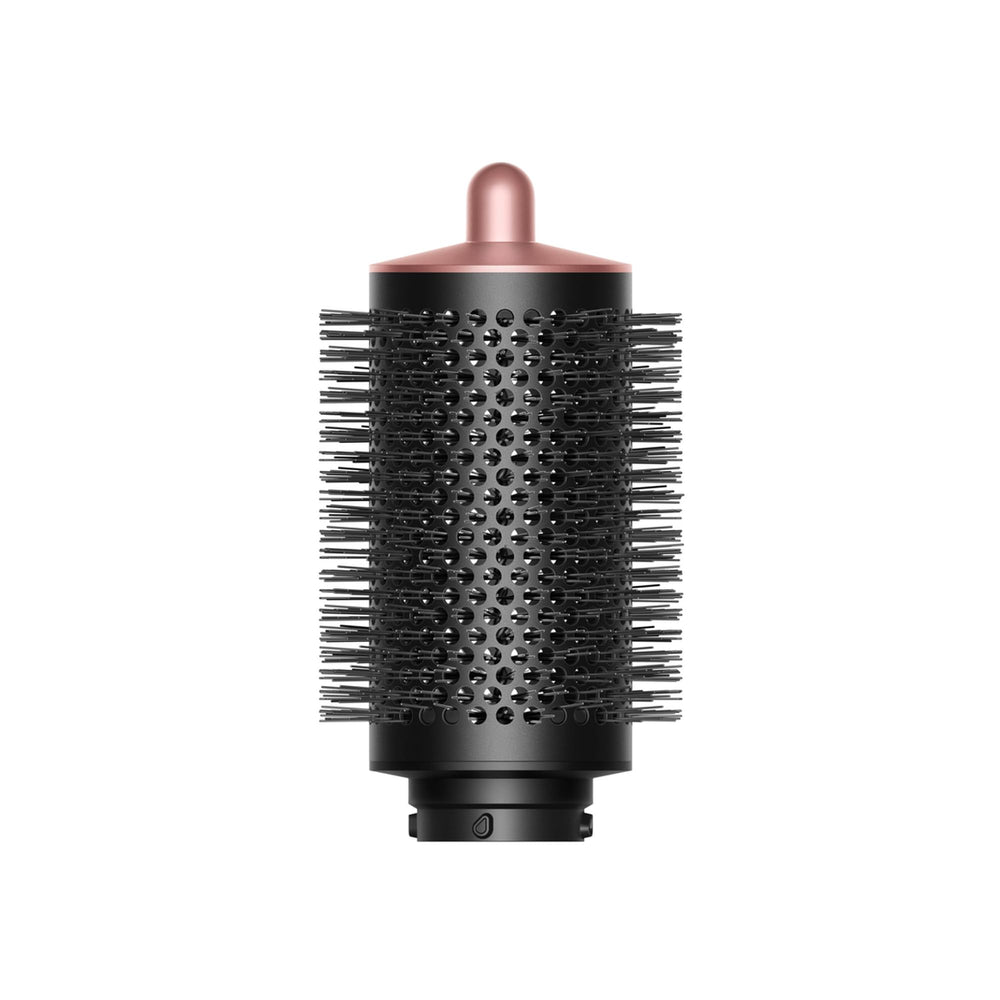 Dyson Airwrap large volumizing brush front view shows Black/Rosé finish and adds lasting volume