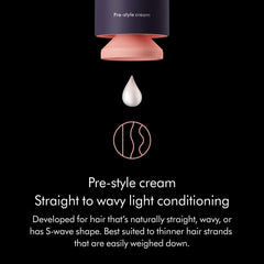 Dyson cream transforming to serum texture for even application benefit