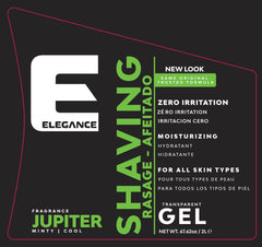 E Elegance clear gel texture close-up showing smooth glide and hydration