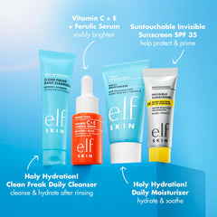 e.l.f. Bright Icon serum dropper detail highlighting antioxidant brightening