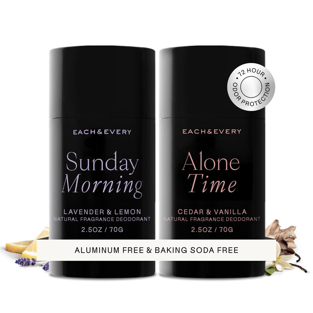 Each & Every front packaging showing both scent sticks and benefits