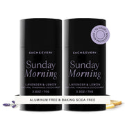Each & Every front packaging showing lavender and lemon scent and travel benefit