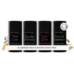 Each & Every front packaging of mini deodorant set showing variety and portability