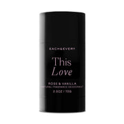 Each & Every front stick packaging showing clear brand and scent, communicates clean protection
