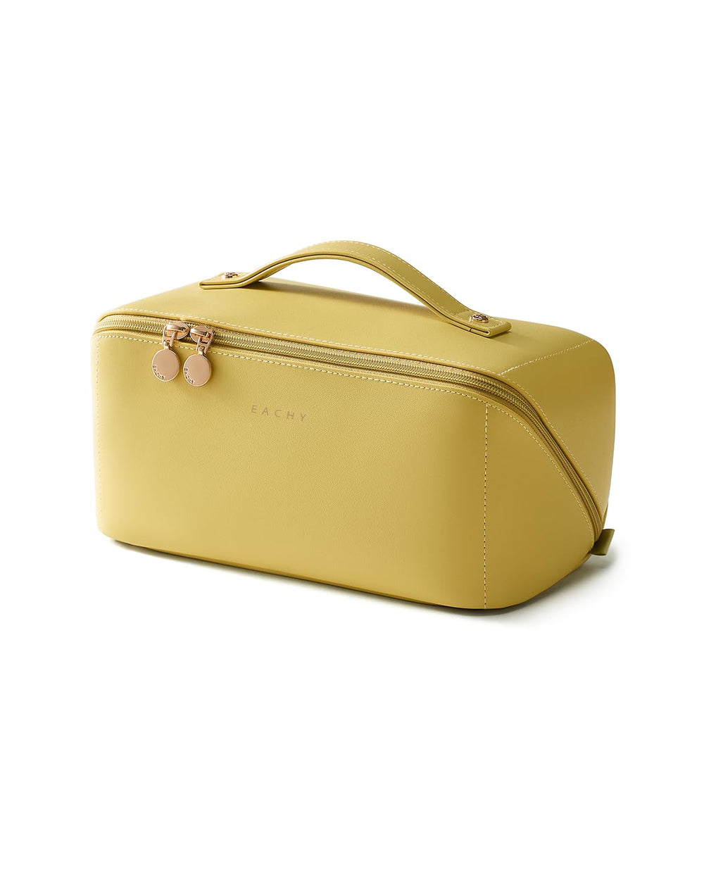 EACHY bag front view showing flat-open access and organized benefits