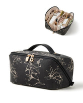 EACHY floral black bag front packaging showing brand and organized look
