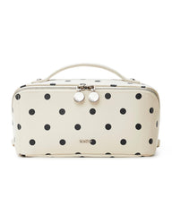EACHY front view polka dot bag showing stylish look and portability