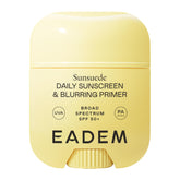 EADEM front packaging showing compact sunscreen stick and benefits