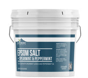 Earthborn Elements front label on one-gallon bucket showing product and easy storage benefit