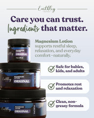 Earthley Wellness applied to leg demonstrating easy massage-in and quick absorption