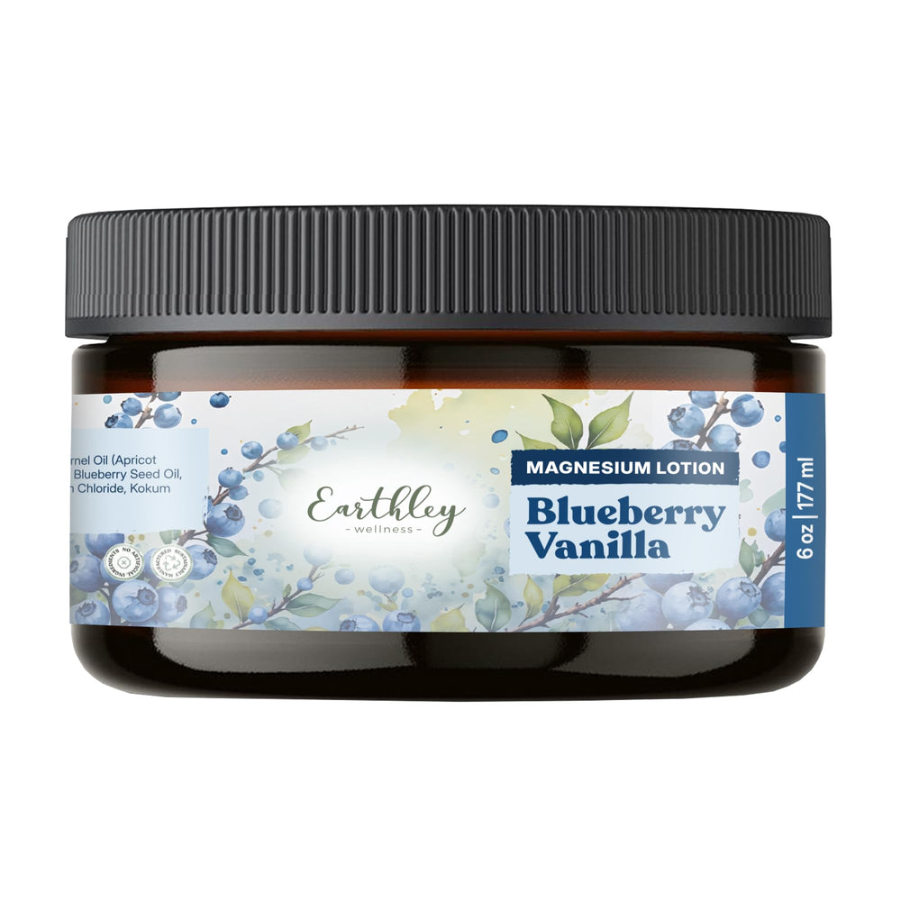Earthley Wellness lotion front tube showing product and scent for easy identification