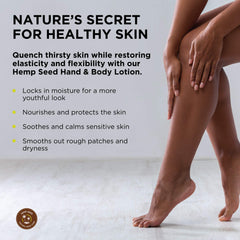 Earthly Body label close-up highlighting ingredients and easy-pump dispensing benefit