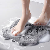 Easkite front-angle view showing full scrubber and benefits of easy hands-free cleaning