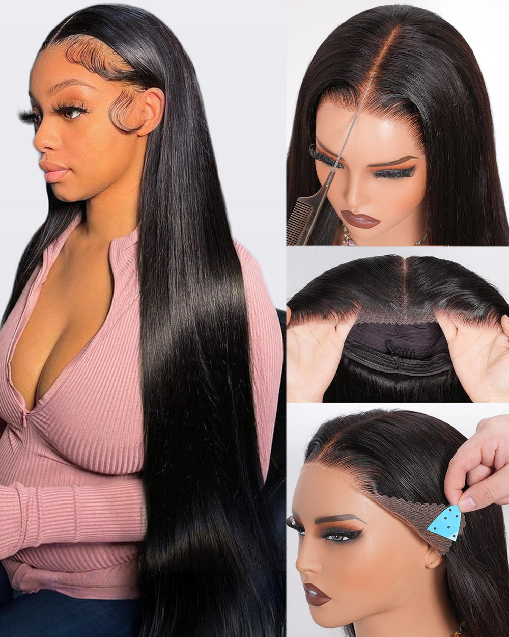 Ebarly front view showing full wig and ready-to-wear benefit