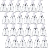 EBOOT front view of 24-pack showing clear refillable bottles and foam pumps