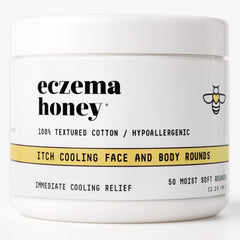 ECZEMA HONEY front packaging showing 50-count supply and product benefits