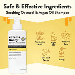 ECZEMA HONEY honey and oat extract close-up highlighting soothing botanicals
