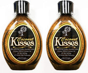 ED HARDY Coconut Kisses front packaging, two 13.5 oz bottles showing label and palm logo benefits
